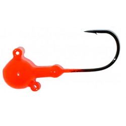 Jig à Jo tête de jig ronde oeil double 1 1/2 oz Orange  Jig et leure souple