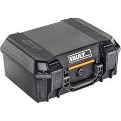 Pelican étuis étanche noir- VAULT V200 - taille medium pour pistols PELICAN Étuis & entreposage