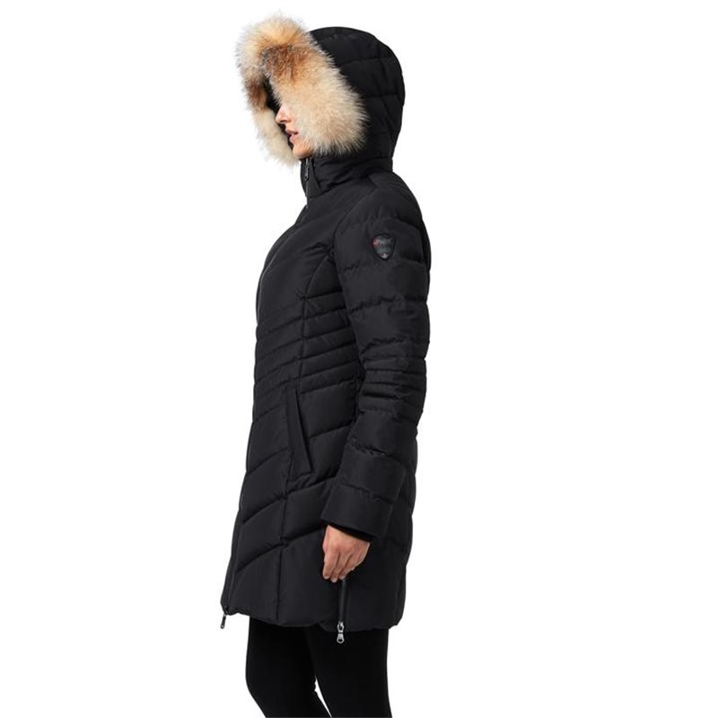 PAJAR Manteau d'hiver QUEENS avec fourrure pour femme 2020 Grandeur Grand  Color Black | Sporteque