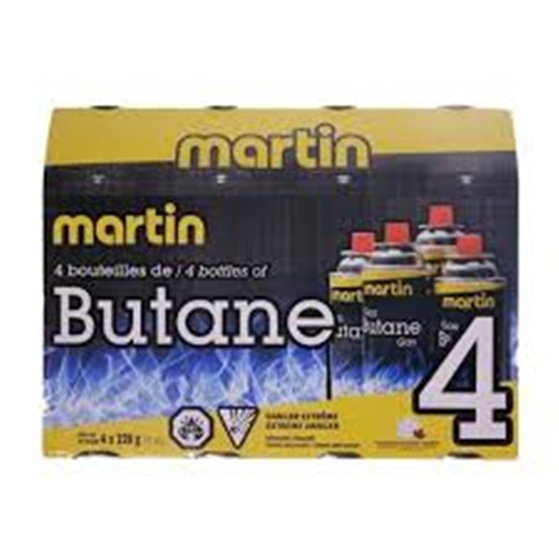 MARTIN - Package of 4 bottles of butane Martin Outdoor Gear