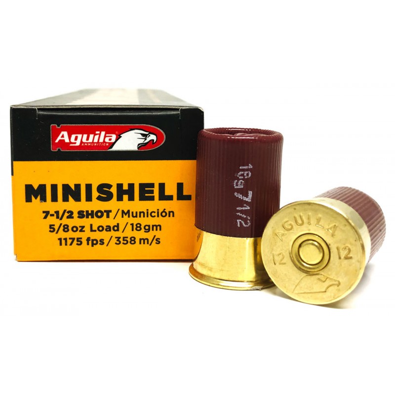 Aguila Minishell 12 Ga 1 3/4'' 5/8oz 7.5 Aguila Target & Hunting Lead