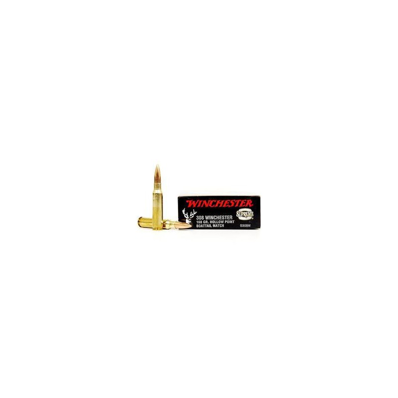 Win Supreme 308 Match 168 Gr HPBT Winchester Ammunition Winchester