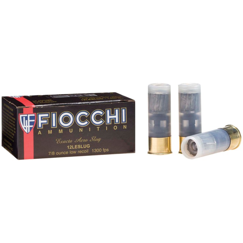 Fiocchi Exacta 12 Ga 2 3/4'' 7/8 oz Slug Low Recoil Fiocchi Slug & Buckshot