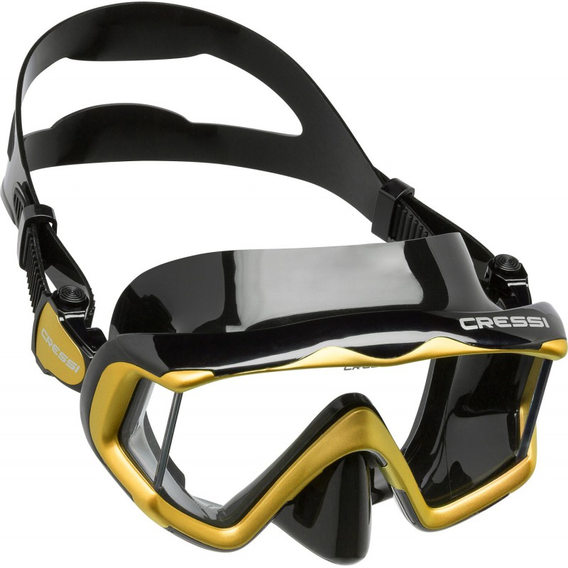 Liberty Triside SPE Mask Black/Gold Cressi Masks