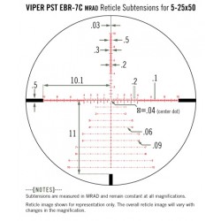 Vortex Viper PST Gen II 5-25x50mm FFP EBR-7C mrad rifle scope Vortex Vortex