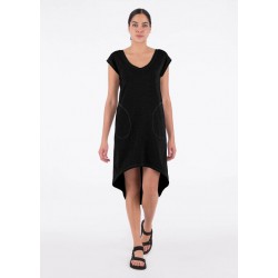 Indygena Maina - Jersey Knit Dress - Black  Clothing