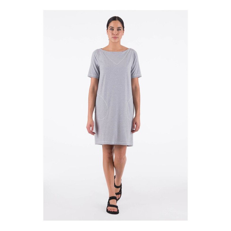 Indygena Romy - Jersey Knit Dress - Grey Moon H Indyeva Clothing