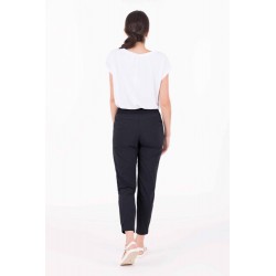 Indygena Kirabo - Pantalon en tissé extensible - Noir Indyeva Vêtements