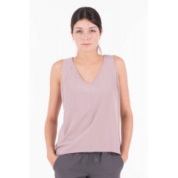 Indygena Halka - Light Woven Mix Sleeveless Top - Pink Pearl Indyeva Clothing