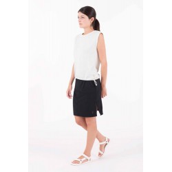 Indygena Goma - Jersey Knit Sleeveless Top - White Indyeva Clothing