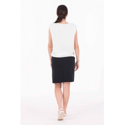 Indygena Goma - Jersey Knit Sleeveless Top - White Indyeva Clothing