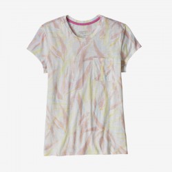 Patagonia - Women's Mainstay Tee (T-Shirt) - Tropical Fusion Big: White Wash (TFWA) Patagonia Clothing