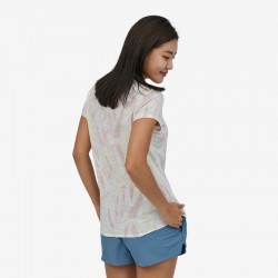 Patagonia - Women's Mainstay Tee (T-Shirt) - Tropical Fusion Big: White Wash (TFWA) Patagonia Clothing