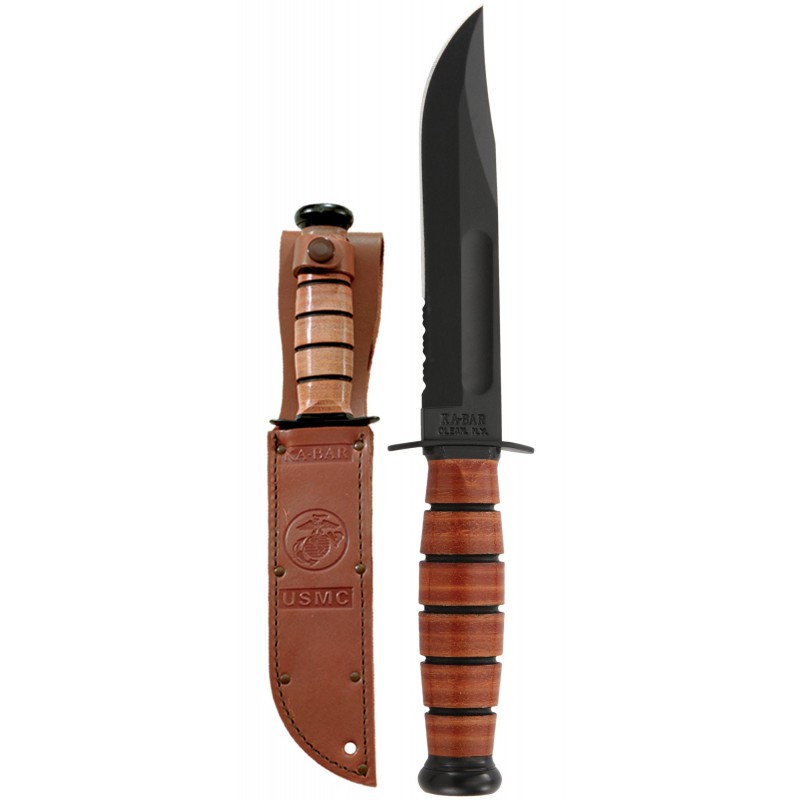 KA-BAR Knife Short USMC Serrated Edge KA-BAR Knives