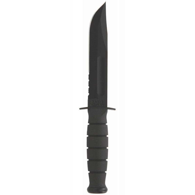 KA-BAR Couteau Court Noir à Lame Dentelé KA-BAR Couteaux