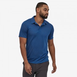 Patagonia - Polo pour homme en « Capilene® Cool Trail » - Bleu supérieur Patagonia Vêtements