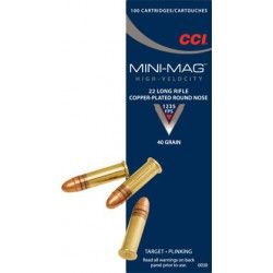 CCI Mini Mag Solid 22 lr 40 Gr CPRN CCI Rimfire