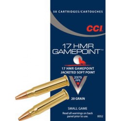 CCI Gamepoint 17 HMR 20 gr CCI Rimfire