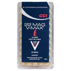 CCI 22 Win Mag 30 Gr V-Max CCI Rimfire