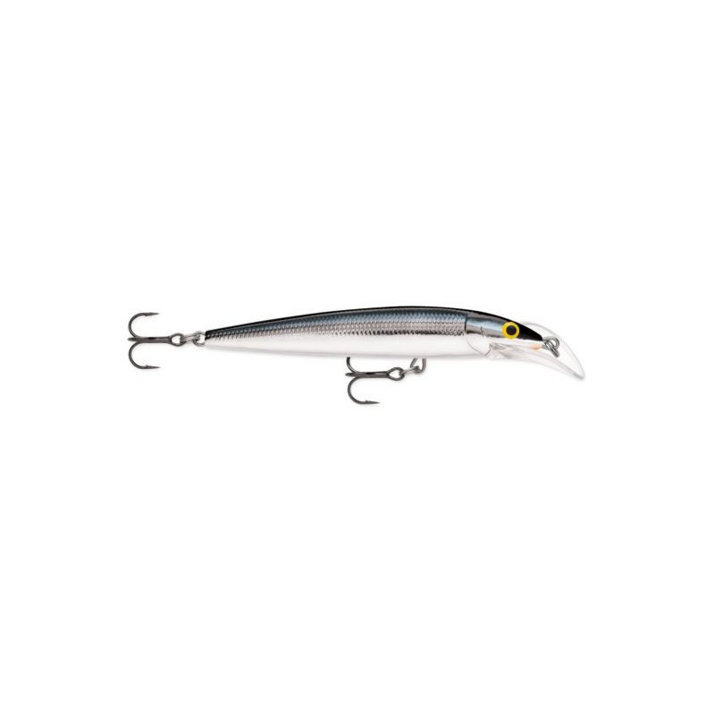 Rapala Husky Jerk 3 1/8" 1/4 OZ Silver Black Rapala Rapala