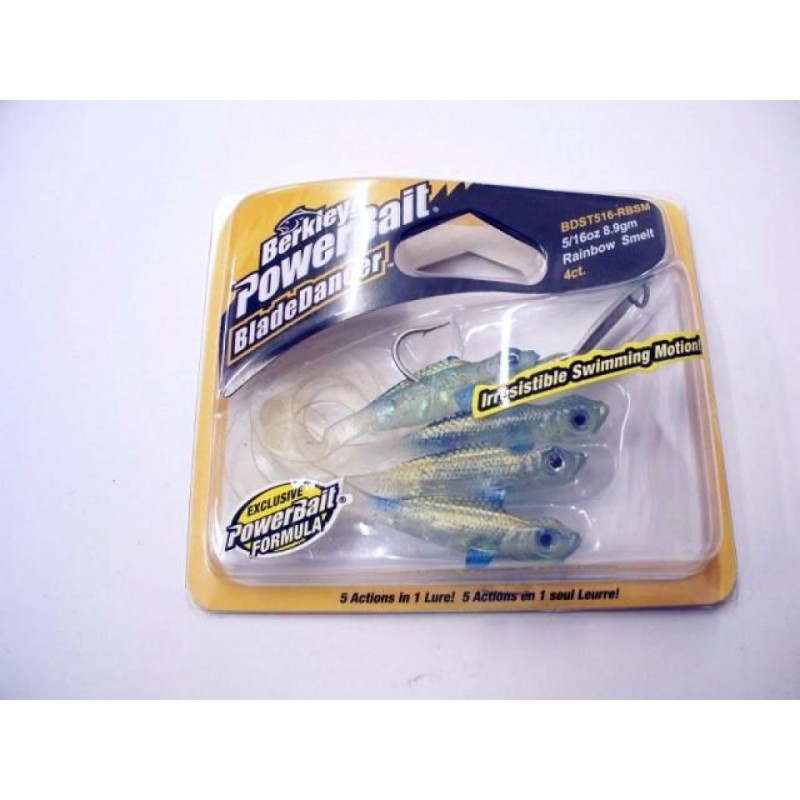 Berkley PowerBait 5/16 Rainbow Smelt Berkley Jig et leure souple