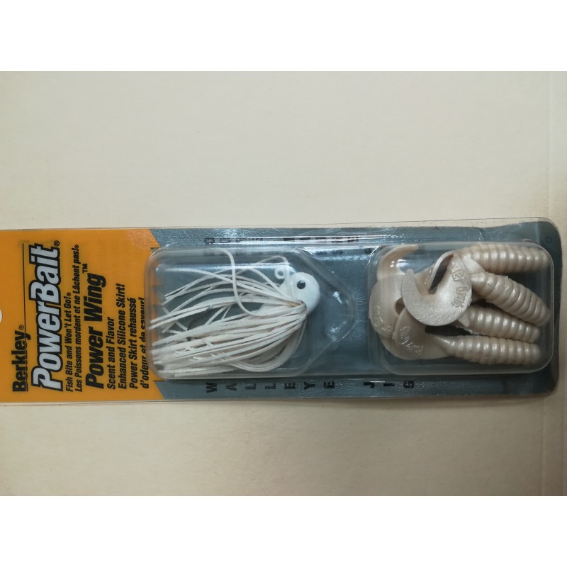 BERKLEY POWER BAIT 1/4 OZ WHITE Berkley Jig & Soft Bait