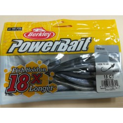 BERKLEY POWERBAIT MINNOW SMELT 3 IN 15CT BLACK SHADE Berkley Jig & Leurre souple