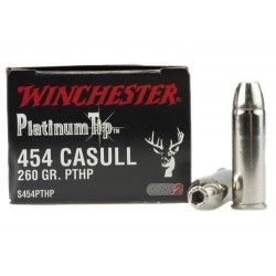 Win 454 Casull 260 gr Tip HP 20/boite Winchester Ammunition Winchester