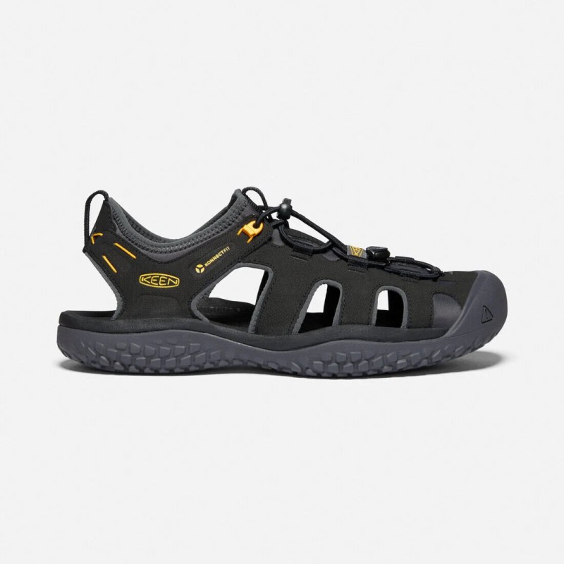 KEEN SOLR SANDAL M-BLACK/GOLD KEEN Chaussures