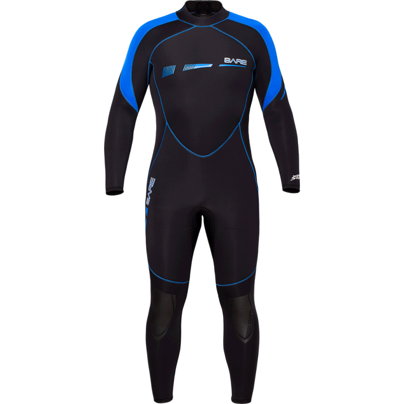 BARE 3/2 Sport S-Flex Full, Mens, Blue Bare Wet suit