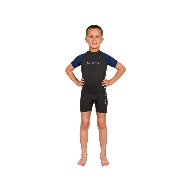 NEOSPORT 2MM ENFANT BACK ZIP SHORTY Neosport Vêtements Isothermiques