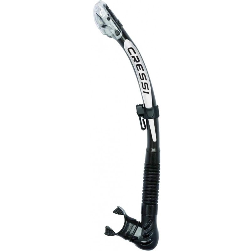 CRESSI ALPHA ULTRA DRY SNORKEL BLK/BLK/WHITE Cressi Snorkel