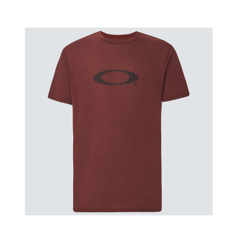 Oakley - Ellipse Camo Lines Short Sleeve Tee - Spicy Red OAKLEY Clothing