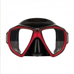 DIVERITE MASK - 170 - BLACK/RED - TWO LENS W/BOX DIVERITE Masques de plongée