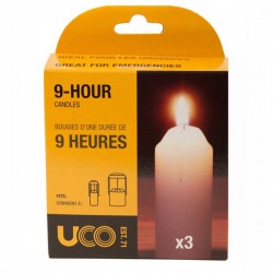 Uco Pack de 3 Chandelles UCO Chaufferttes & Lanternes