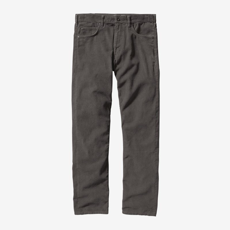 Patagonia - Pantalon « Straight Fit Cords » pour homme - Coupe régulière - Gris acier Patagonia Vêtements