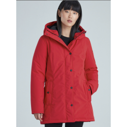 Kanuk -Mont-Royal Manteau trois-quarts semi-ajusté pour femme - Rouge Kanuk Vêtements