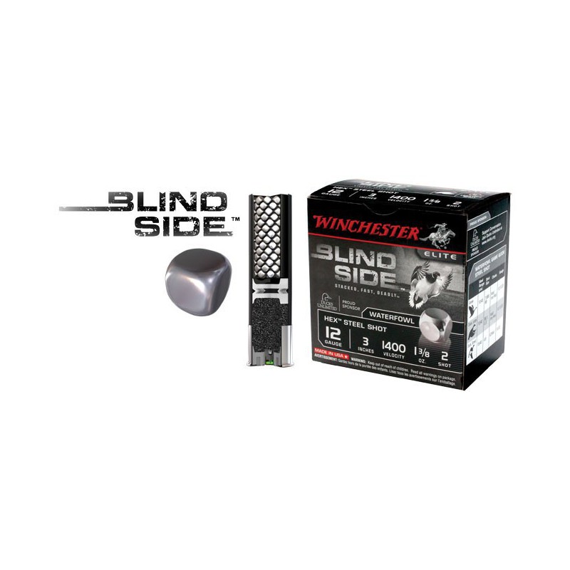 Win Blind Side 12 Ga 3'' no BB Winchester Ammunition Waterfowl Non-toxic