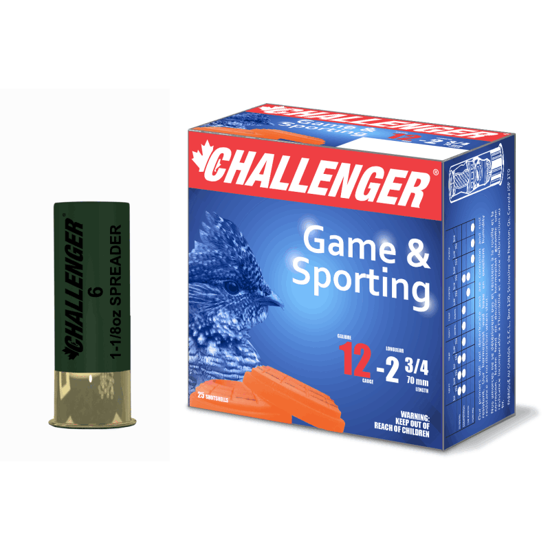 Challenger Spreader 12 Ga 1 1/8oz 9 Challenger Target & Hunting Lead