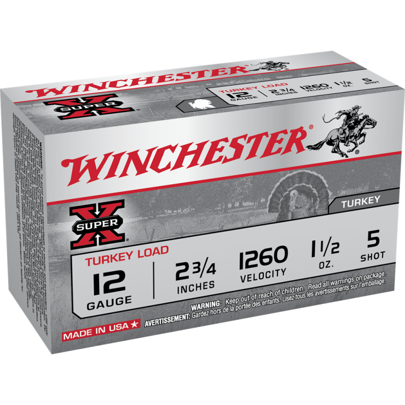 Winchester Super X Turkey 12 Ga 2 3/4'' 5 Winchester Ammunition Turkey