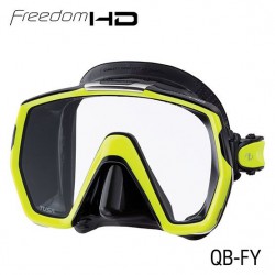 Tusa Masque Freedom HD Jaune Fluo et Noir Tusa Masques de plongée