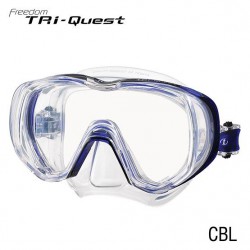 Tusa M3001 Masque Freedom Tri-Quest Bleu Tusa Masques de plongée