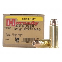 Hornady 480 Ruger 325gr XTP Mag 20/boite Hornady Hornady