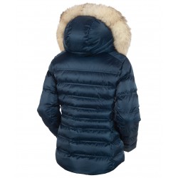 Sunice : Women's Fiona Waterproof Quilted Stretch Jacket With Removable Fur Ruff - Midnight Sunice Clothing