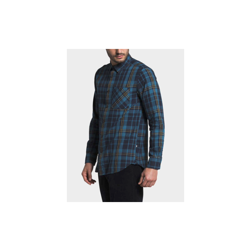 The North Face : Men’s Hayden Pass 2.0 Shirt - Aviator Navy Heritage Medium Three Color Plaid THE NORTH FACE Clothing