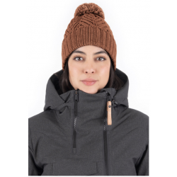 Indygena - Lohanny - Detachable Pom-Pom Hat - Brown Indygena Clothing
