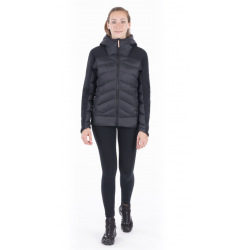Indygena - Lampo II - Bi-Material Jacket With Hood - Black Indyeva Clothing