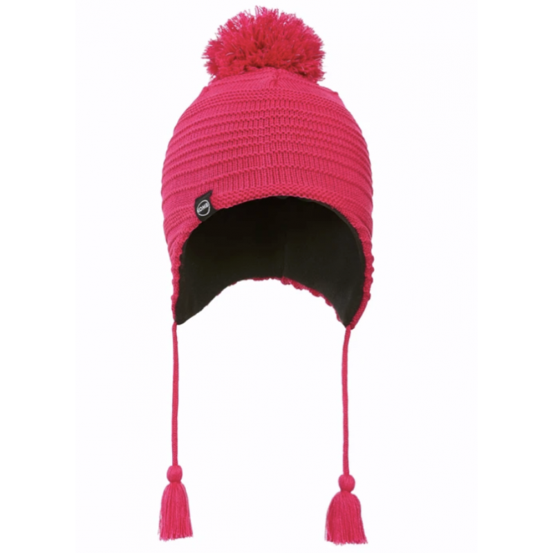 Kombi - Reflective Pompom Peruvian Toque - Juniors - Wild Pink Kombi Clothing