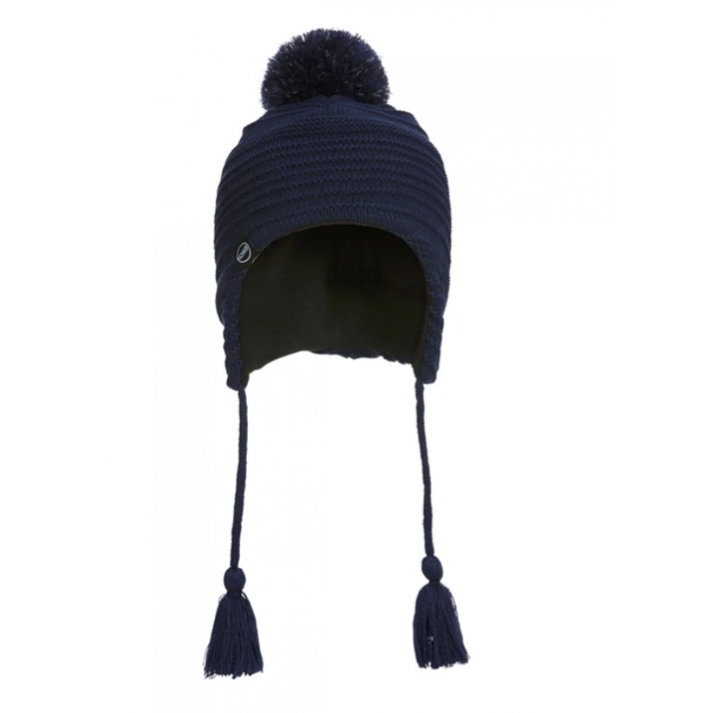 Kombi - Tuque péruvienne Reflective Pompom - Juniors - Marine Fonce Kombi Vêtements