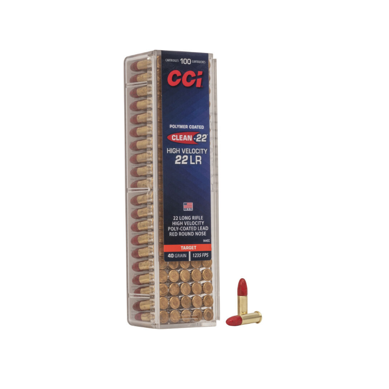 CCI HV Red Polycoat 22 lr 40 Gr RN CCI Cartouche à percussion annulaire
